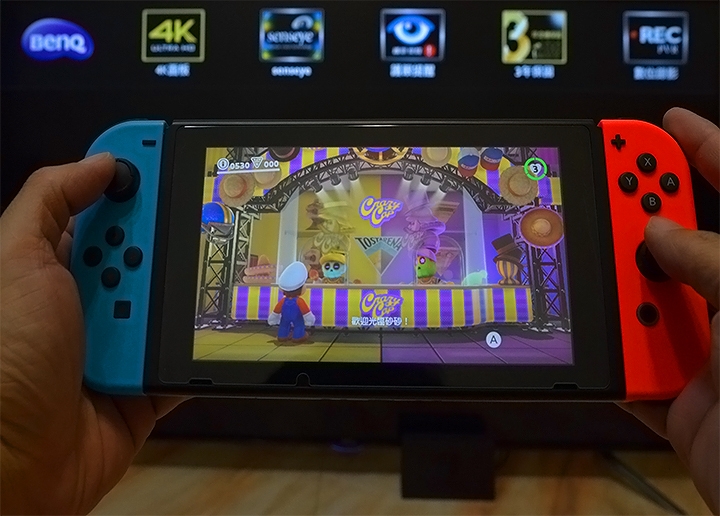 『 BenQ 護眼大型液晶顯示器 』玩 SWITCH、手遊...就是很過癮！