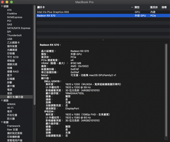 AKiTio Node Pro 外接顯卡盒搭配 MacBook Pro