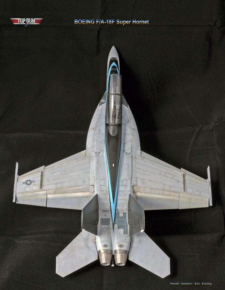 致青春：捍衛戰士2小孤牛座機-F/A-18F 超級大黃蜂（長谷川1/48)