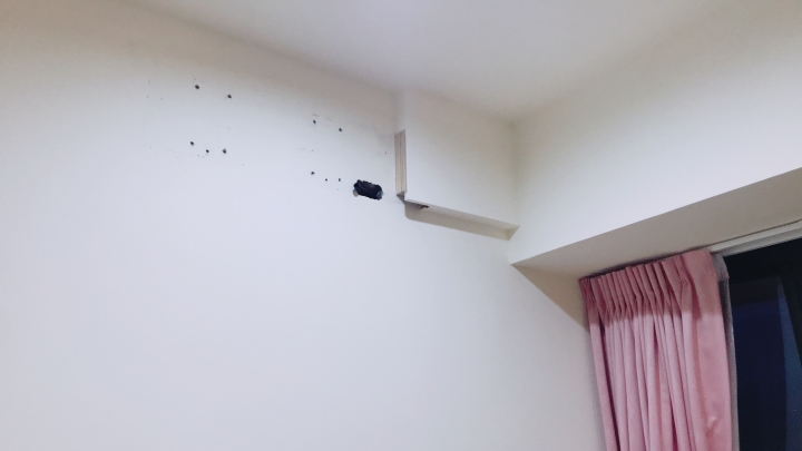 求換冷氣後的牆面修補建議