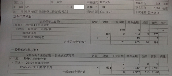 Tucson 1.6T 時尚+環景旅行版小開箱 (更新1000 KM小心得+保養資料)