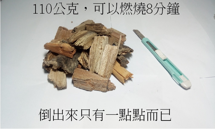 有趣的柴火消耗測試    (估算出多少柴火等於一瓶小瓦斯罐)