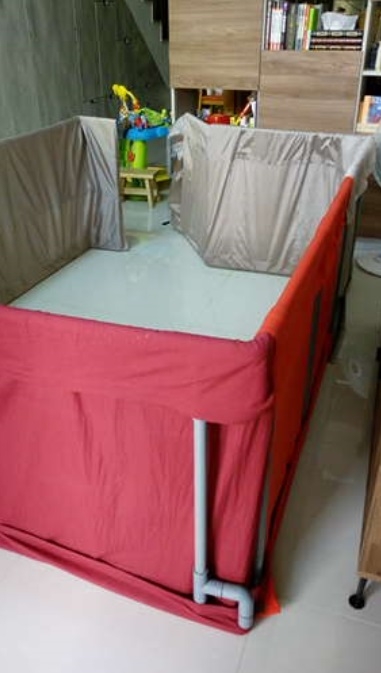 (DIY)用水管自製小朋友Playpen