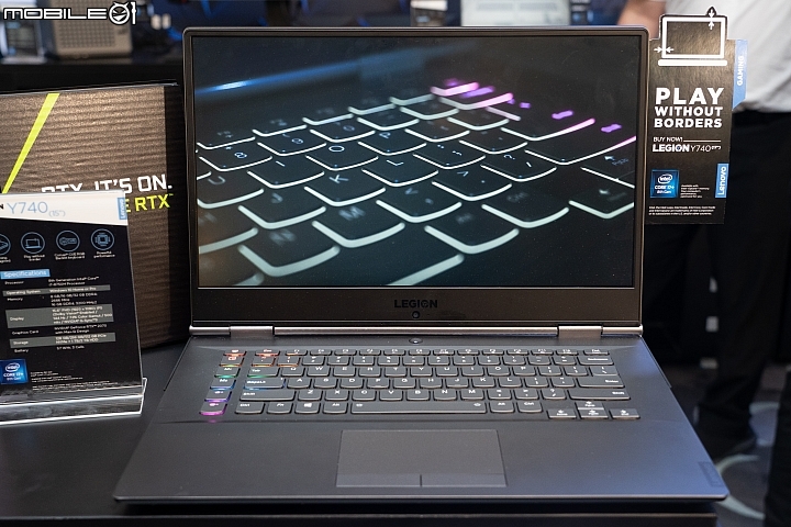 Lenovo 全新 Legion Y740 系列電競筆電 全面搭載 RTX 系列顯示晶片
