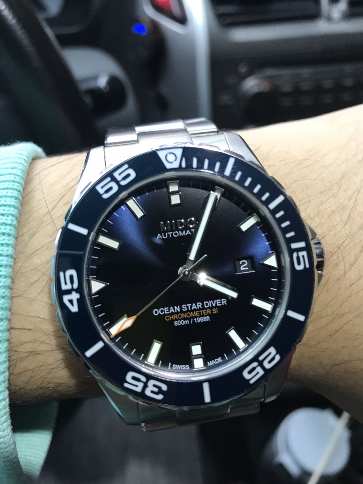 Mido Diver 600海洋之星深潛600米潛水腕錶 開箱～