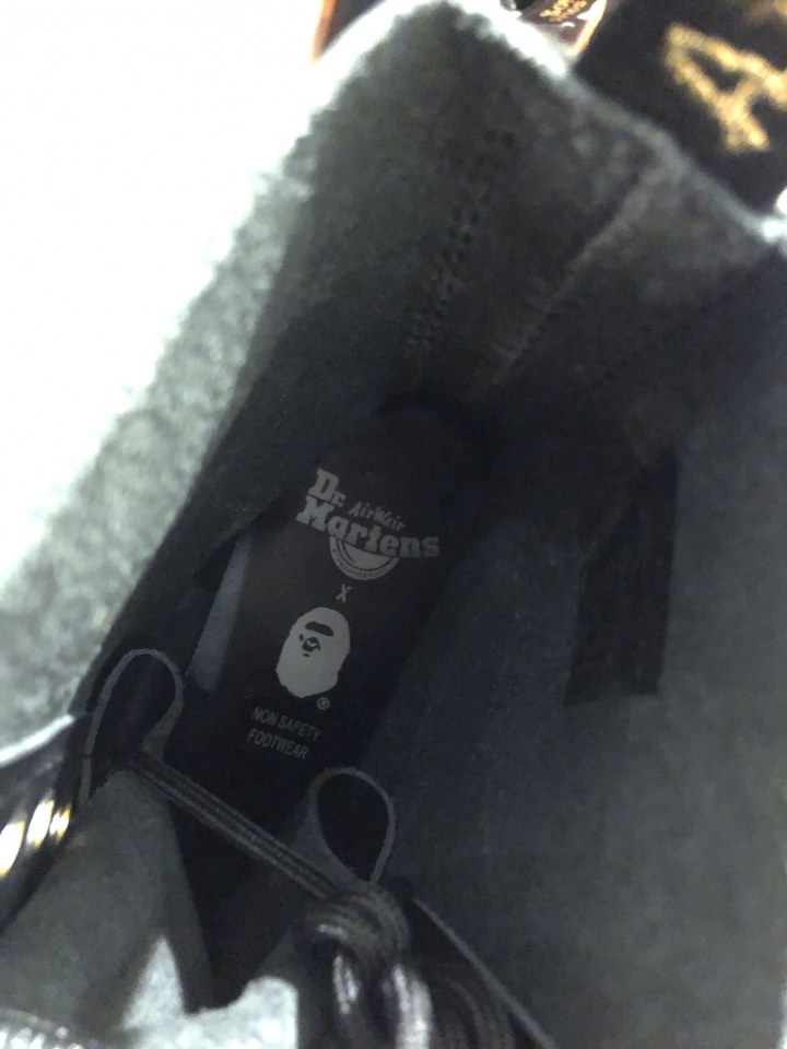 Dr. Martens x BAPE 金鼻子 Black Ver. 開箱