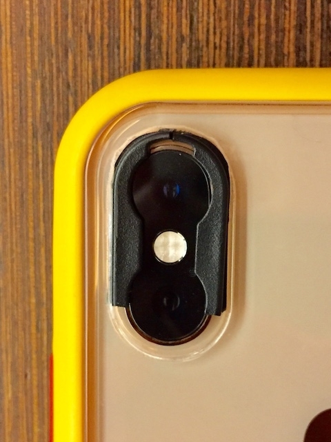 犀牛盾新版4K廣角鏡頭+iPhone Xs轉接環後右側邊角畫質問題與改善