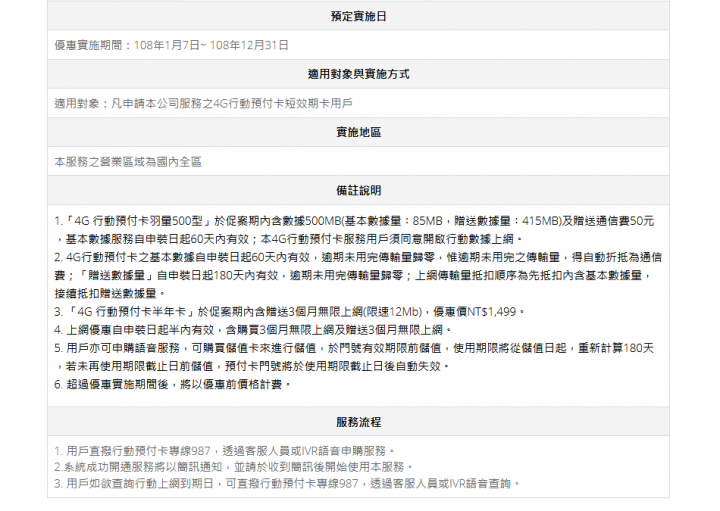 亞太預付卡半年方案,限速12m;另外有羽量型方案,剛看到的(更新:補上完整公告內容)