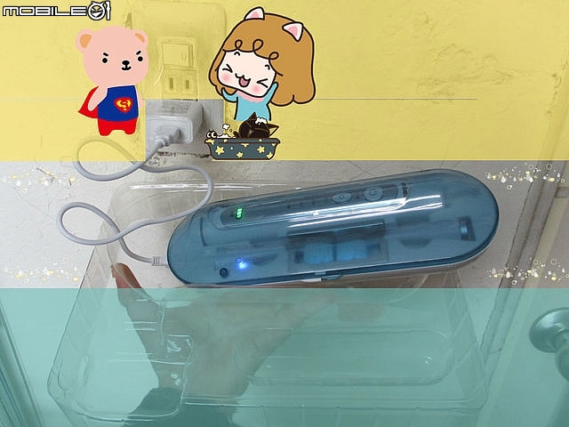 (開箱)日本【大京電販】 "無線充電式潔牙靚白組" (電動沖牙機+電動牙刷)。