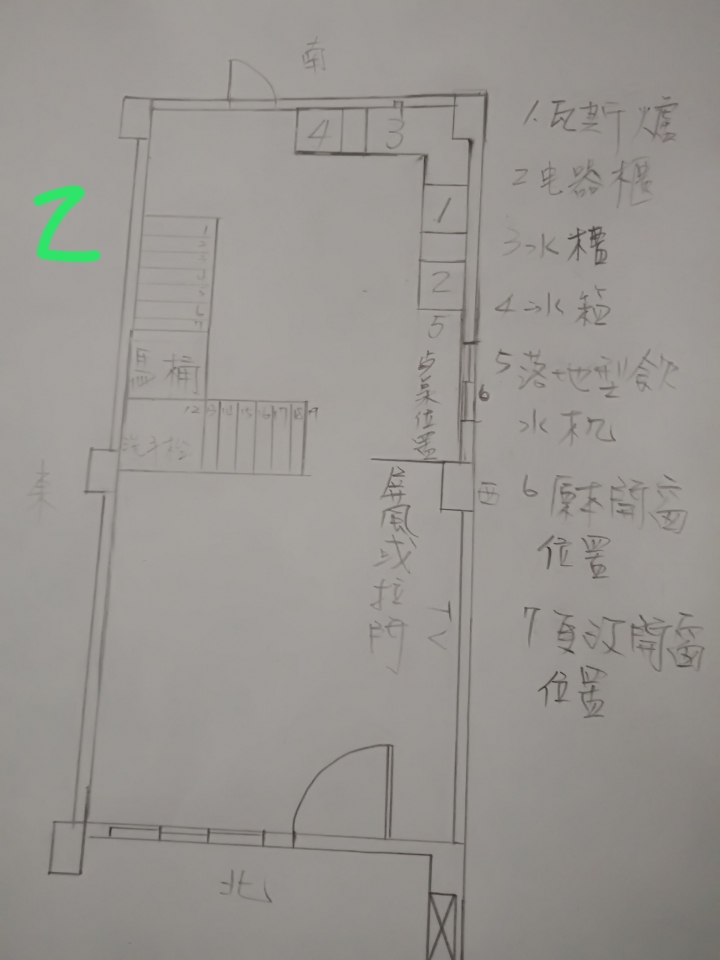 急~客變時間緊迫~廚房L型爐灶位置