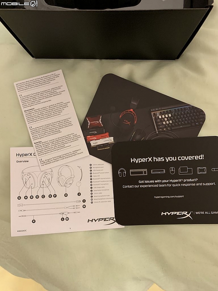 電玩展開箱 HyperX Cloud MIX HiRes 遊戲有線/無線藍芽耳機