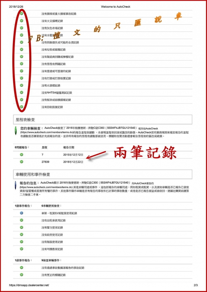 淺談美規外匯車 Carfax & Autocheck 差別?