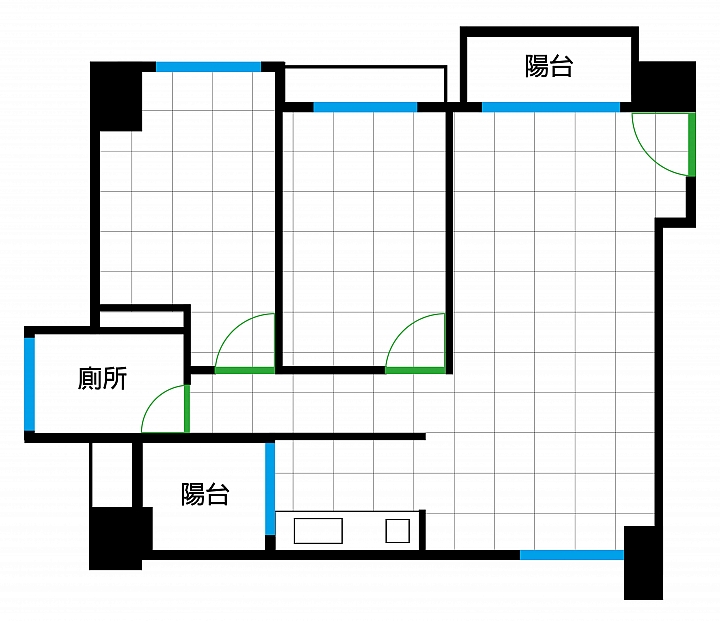 【請益】室內20坪2大房改1大2小房的可行性