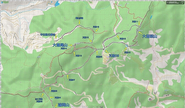 路線紀錄：【金面山】【剪刀石山】【論劍山】【大崙頭山】【大崙尾山】〖翠山步道〗