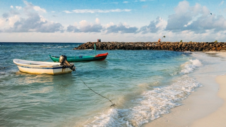 馬爾地夫居民島當地生活與絕美夕陽！5分鐘帶你環島居民島Maafushi (下集)｜馬爾地夫 EP 9｜居民島｜旅行，路上。