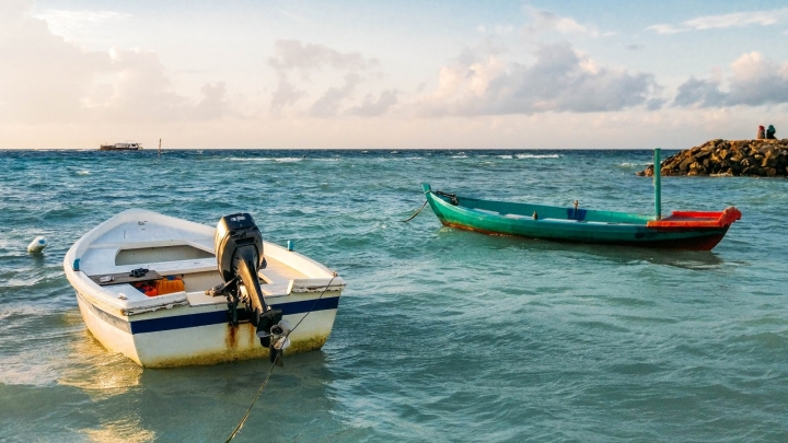 馬爾地夫居民島當地生活與絕美夕陽！5分鐘帶你環島居民島Maafushi (下集)｜馬爾地夫 EP 9｜居民島｜旅行，路上。