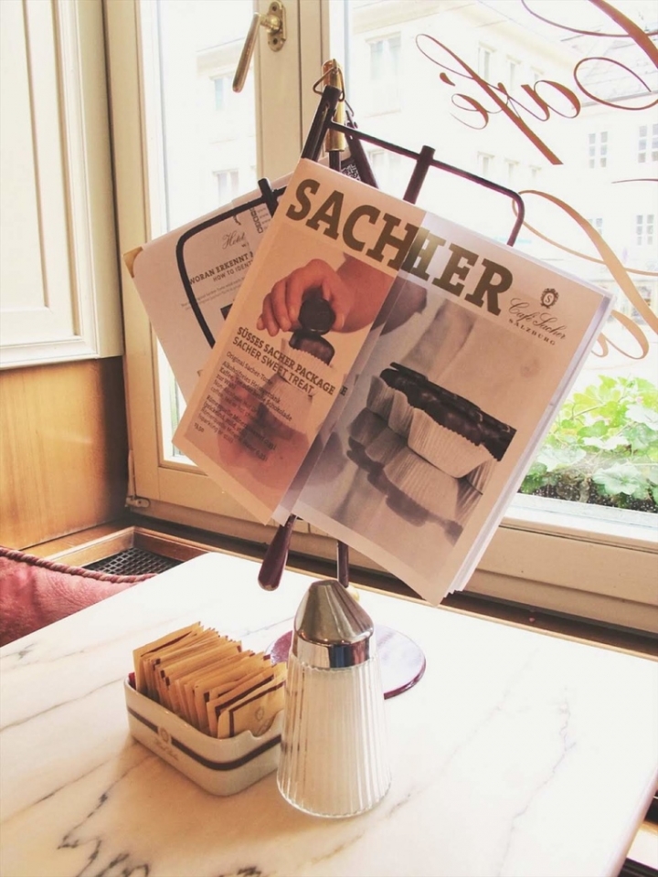 【Salzburg.食】薩爾斯堡百年Cafe Sacher一嚐奧地利國寶甜點沙河蛋糕