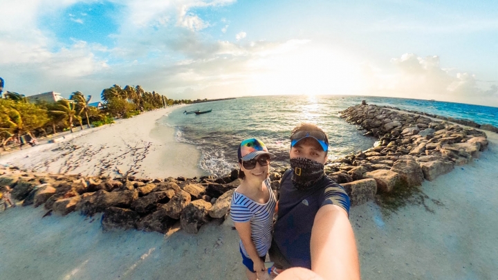 馬爾地夫居民島當地生活與絕美夕陽！5分鐘帶你環島居民島Maafushi (下集)｜馬爾地夫 EP 9｜居民島｜旅行，路上。