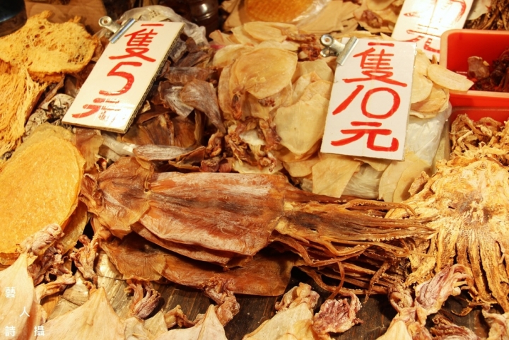 夜市經典不敗小吃.華西街夜市《炭烤乾魷魚&小卷》