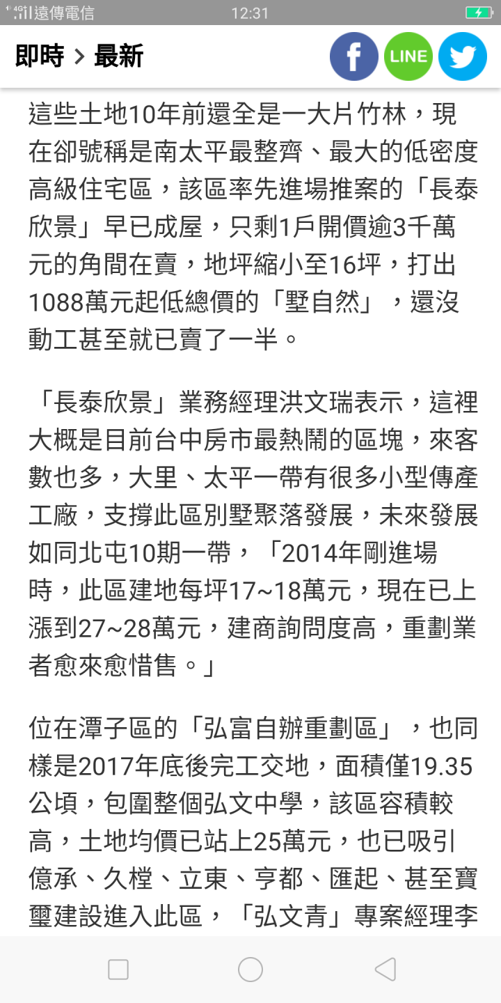 台中千萬出頭入