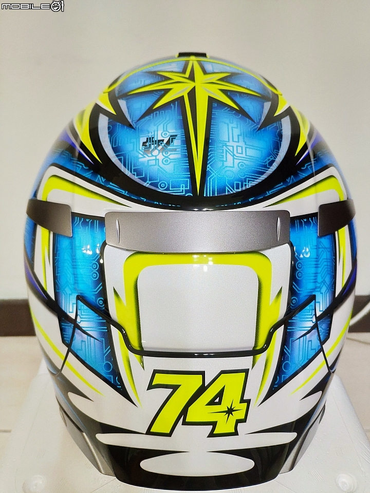 【SHOEI X14開箱】SHOEI X-Fourteen DAIJIRO 加藤大治郎(YELLOW/BLUE)