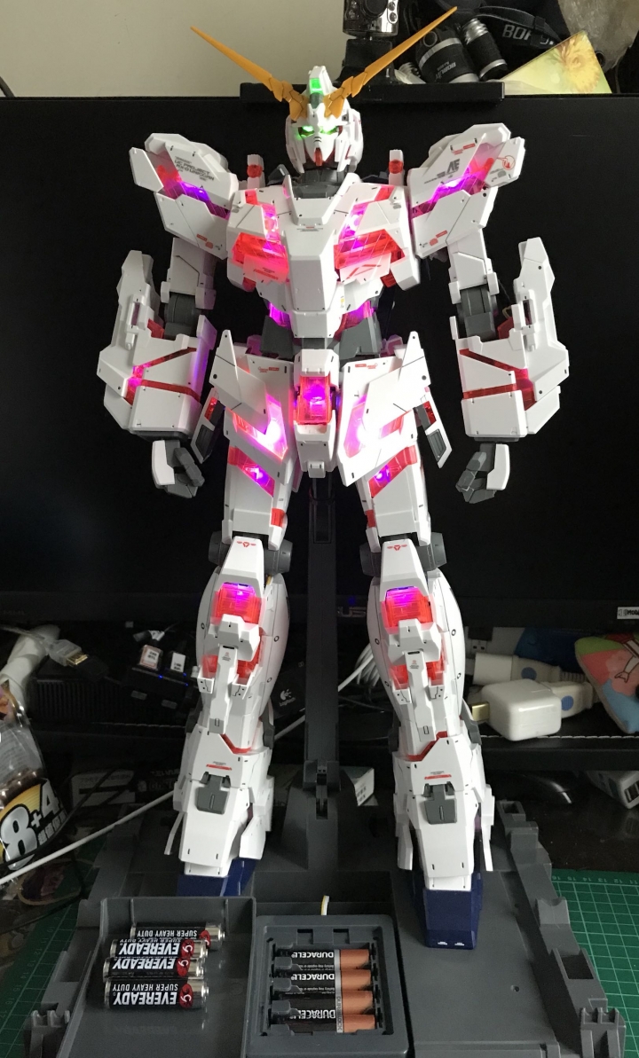 MEGA Unicorn 1/48 LED燈組改造