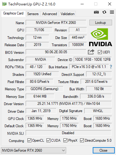 [開箱] 入門光追 NVIDIA RTX 2060 6G (圖多)