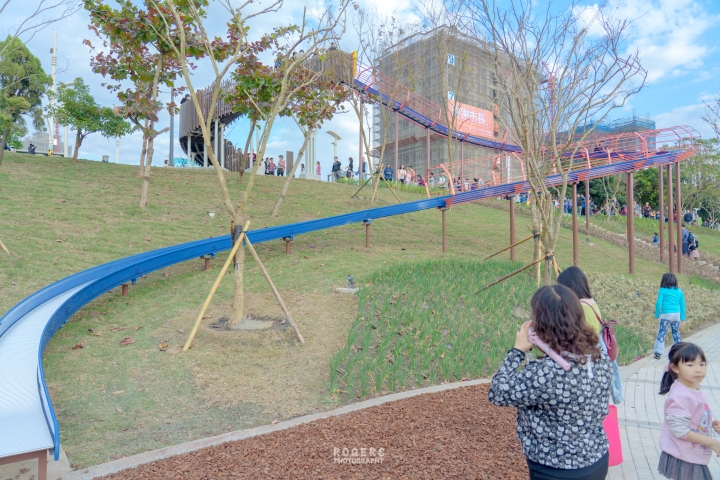 桃園風禾公園50公尺長滾輪溜滑梯｜空拍｜地景｜圖多