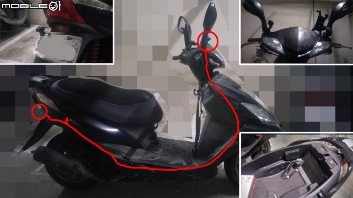實測大通GX1雙鏡頭機車記錄器