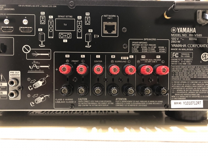 Klipsch RP-600M&YAMAHA RX-V585開箱及請益