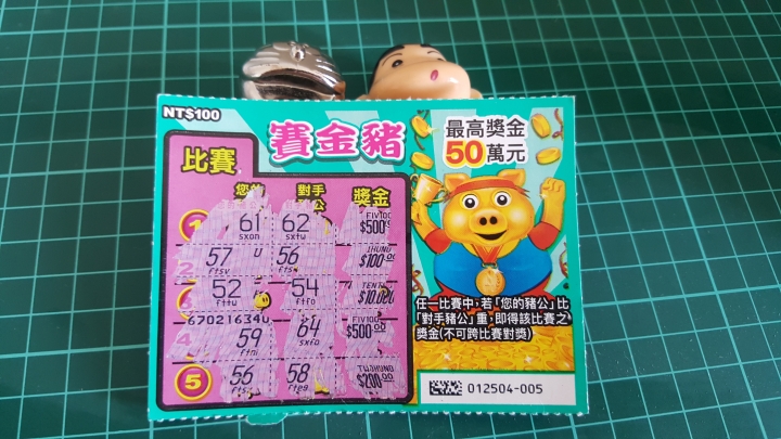 刮刮樂最高獎金50萬 我中獎了～