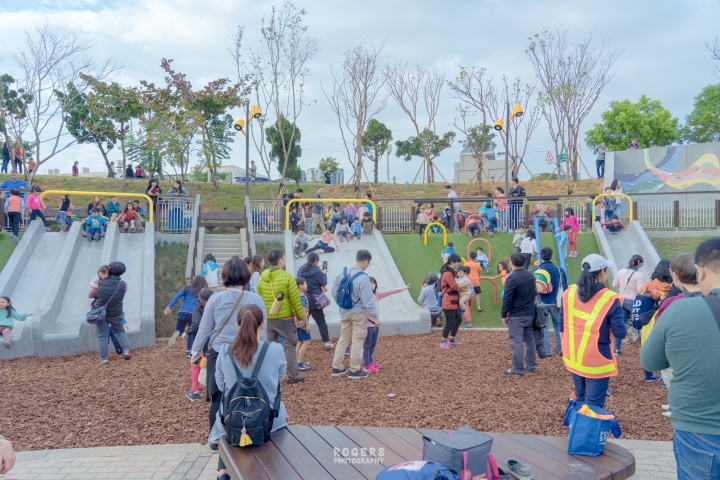 桃園風禾公園50公尺長滾輪溜滑梯｜空拍｜地景｜圖多