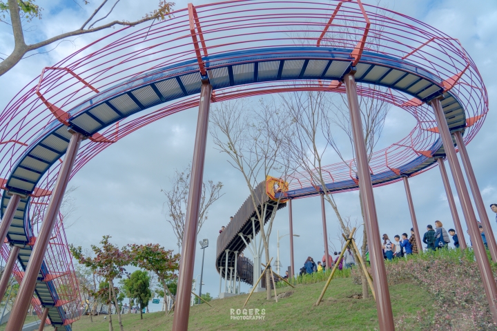 桃園風禾公園50公尺長滾輪溜滑梯｜空拍｜地景｜圖多