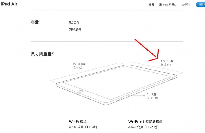 [IPAD AIR] 尺吋問題與重量 [已解決]