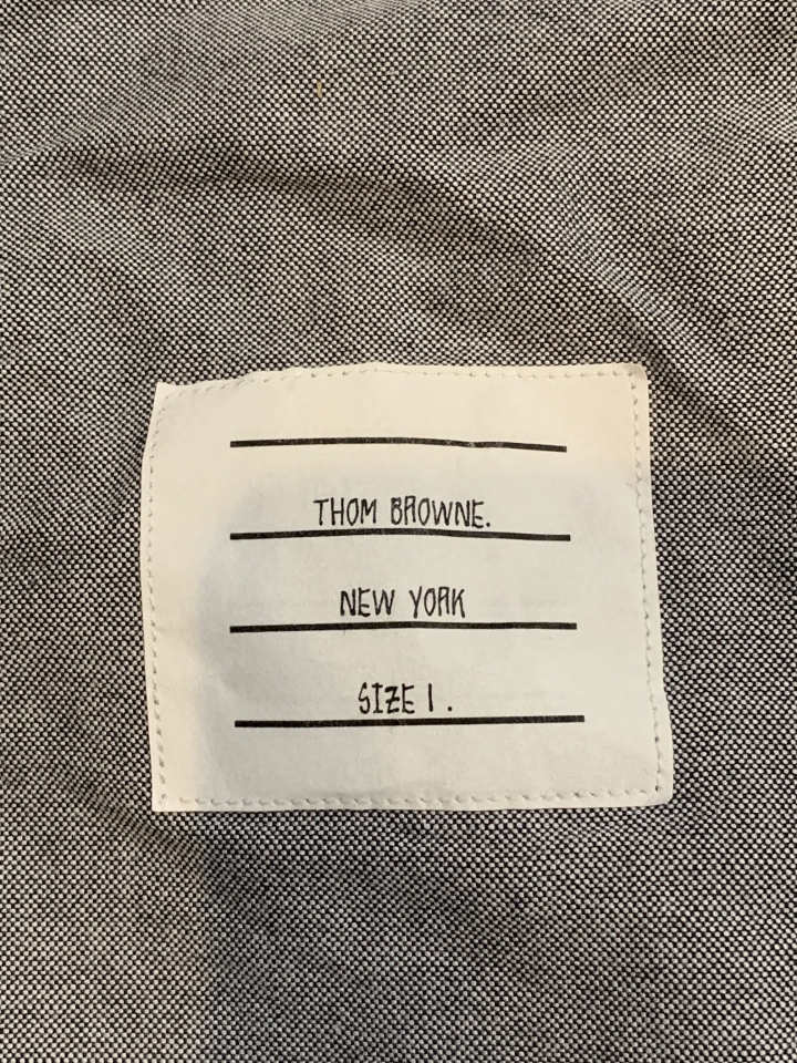「開箱」Thom Browne 紅白藍斜線藍色牛津襯衫