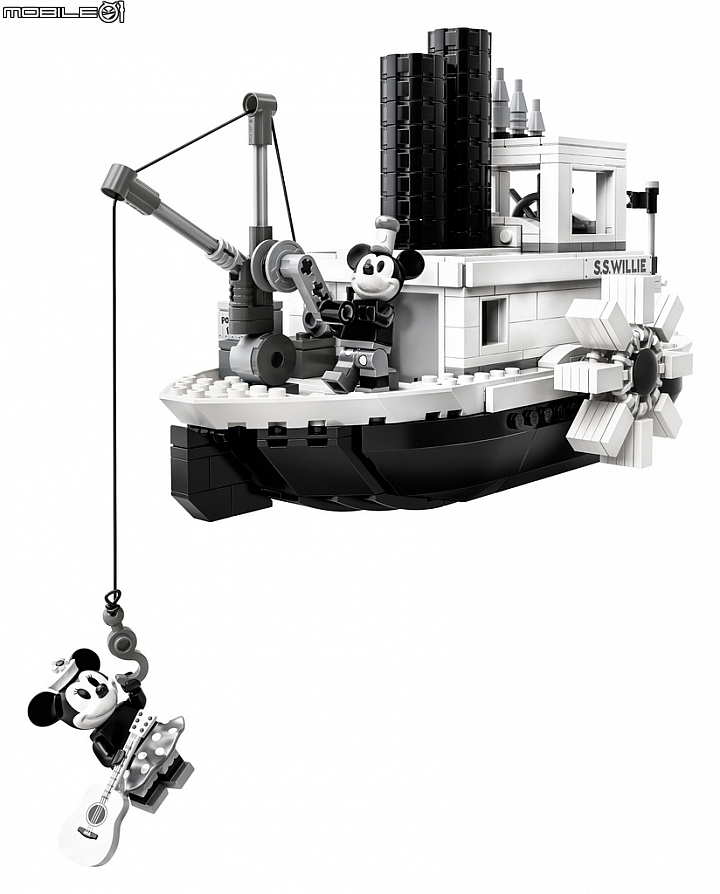 【海外新訊】經典迪士尼汽船威利號再現！LEGO ideas Steamboat Willie 21317 即將開賣