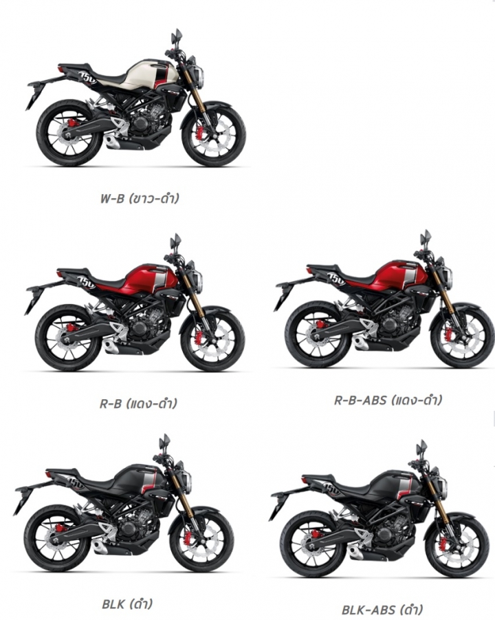 純分享泰國HONDA 2019年300CC內的車種(檔車)