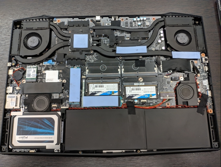 四SSD的老雕 Aorus X7 v6 自己動手小升級