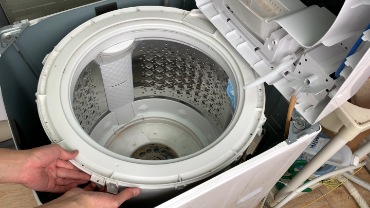 洗衣機 拆解清洗 DIY Toshiba AW-DC16WAG