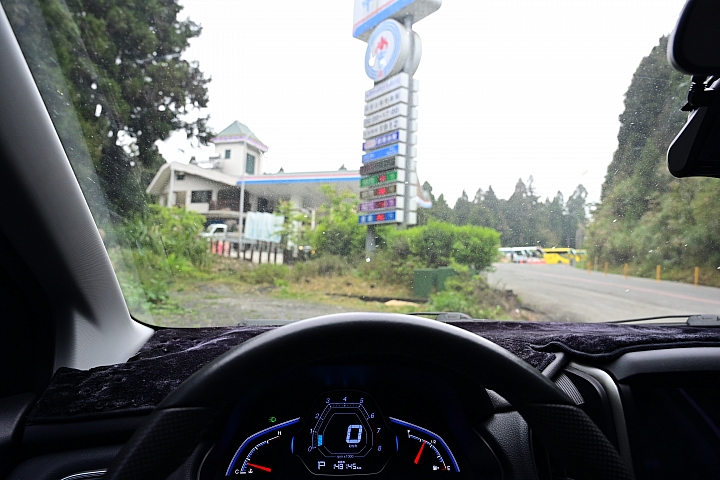 特別到阿里山來回記錄S3油耗，平均將近每公升13公里。