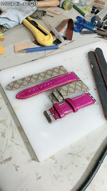 DIY 手作竹節鱷魚皮 APPLE WATCH 錶帶