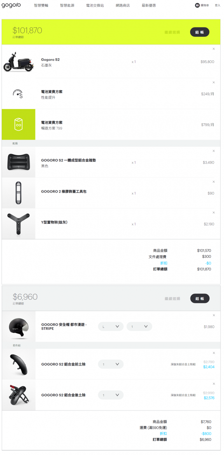 買GOGORO S2[選號標牌] (新手相關問題+配件)等....