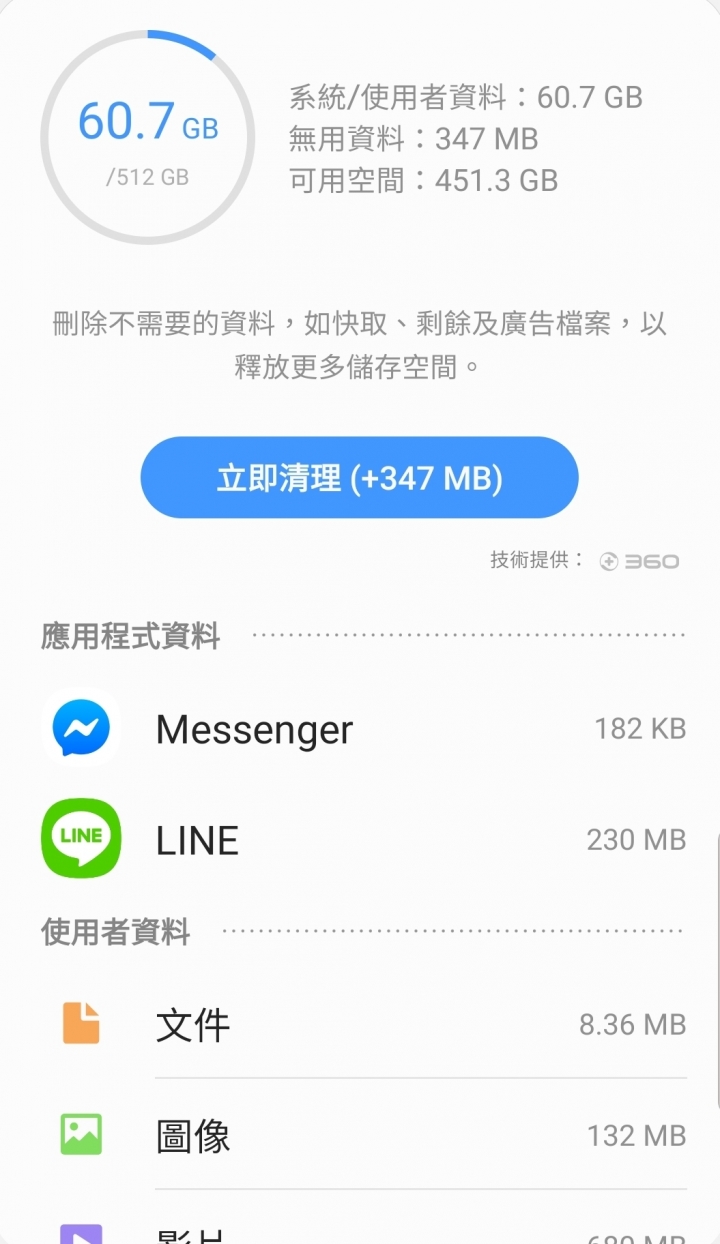 Galaxy S10+ 512GB 實際容量?