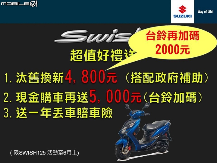 【採訪】SUZUKI 台鈴機車 SWISH 125 MotoGP 特仕版登場！GSX-R150 / GSX-S150 / Address 110 新色同步上市！