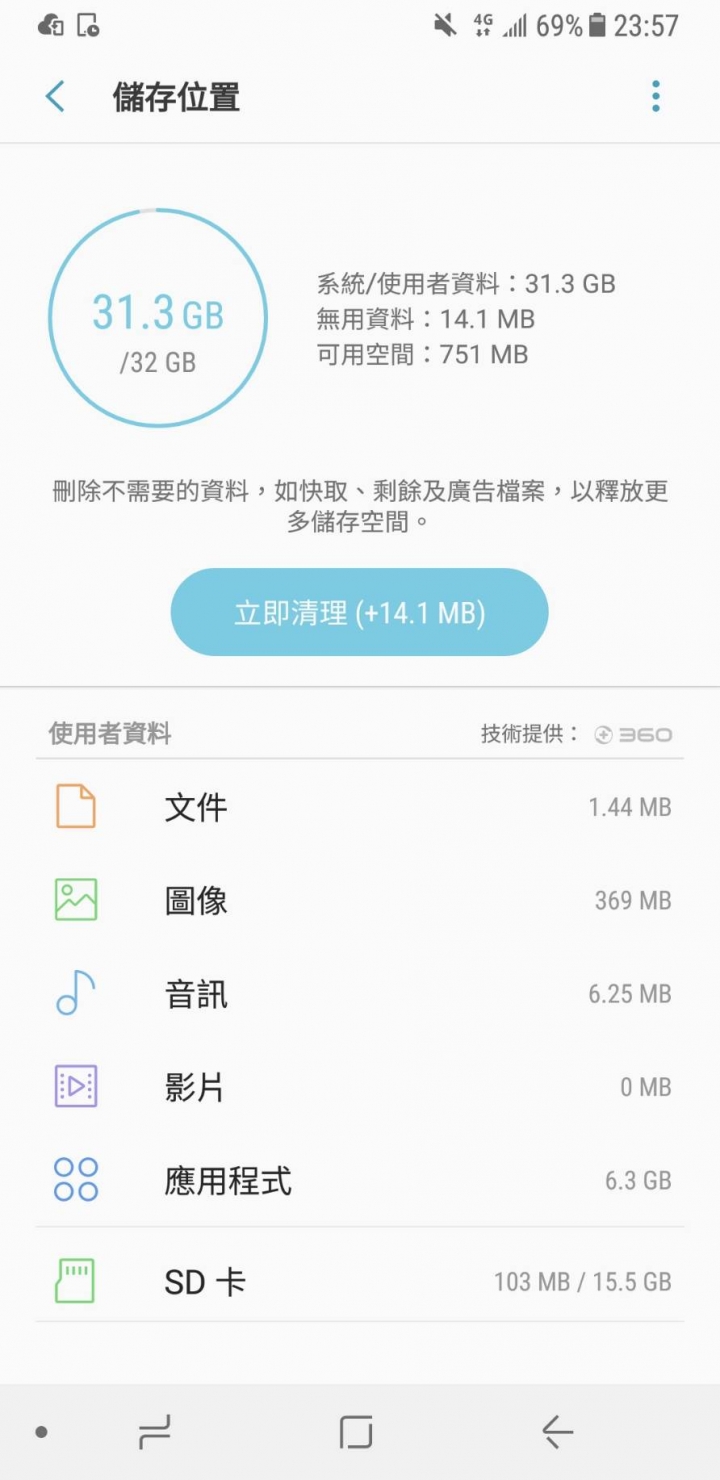 A8儲存容量問題