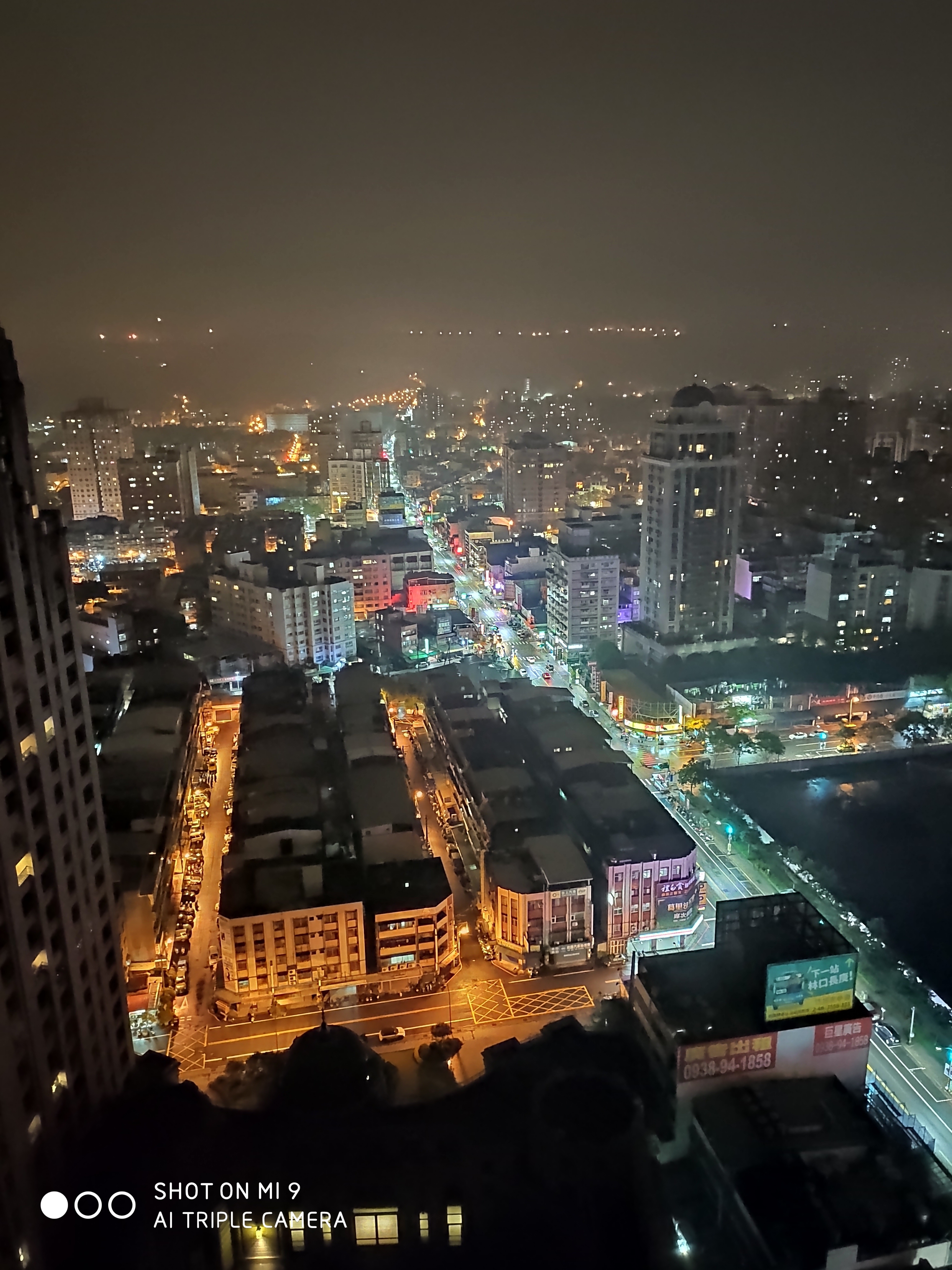 小米9 內建夜景模式 與 谷哥相機夜景模式對比