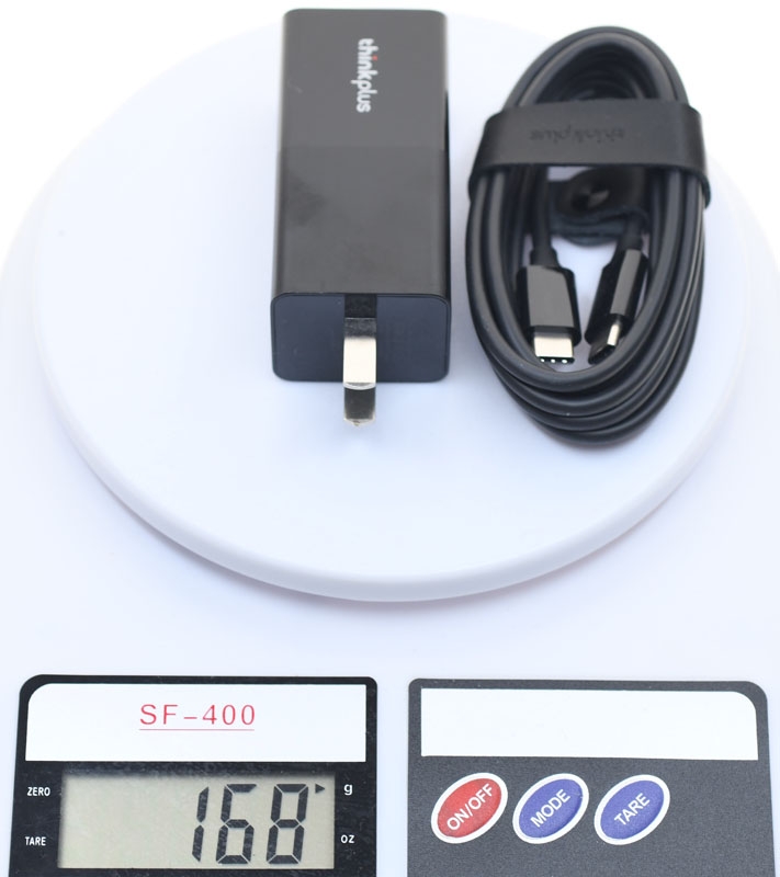 聯想thinkplus 65W迷你USB-C充電器PA65開箱測試