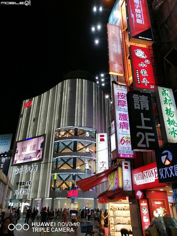 Nova 4e. 西門町夜拍分享