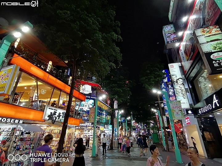 Nova 4e. 西門町夜拍分享