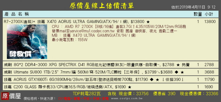新手組電腦請高手幫忙看看